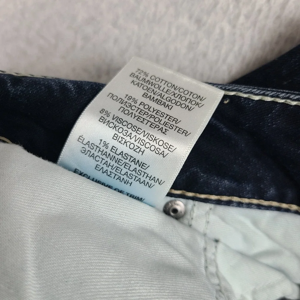 Silver Jeans Womens 33x29 Blue Suki Skinny Dark Wash Denim